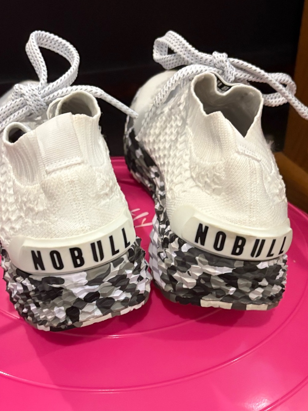Nobull all day Knit Sneakers with Black & White Patterned Sole - Picture 4 of 8
